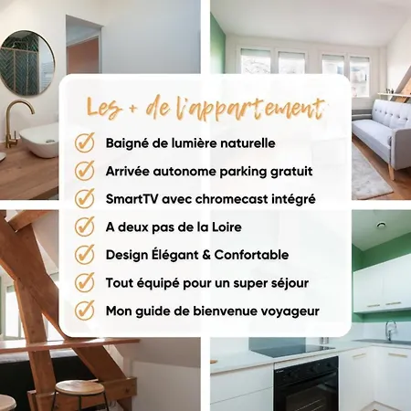 Bright 70M Apartment Near City Center & The Loire Orléans Exterior photo