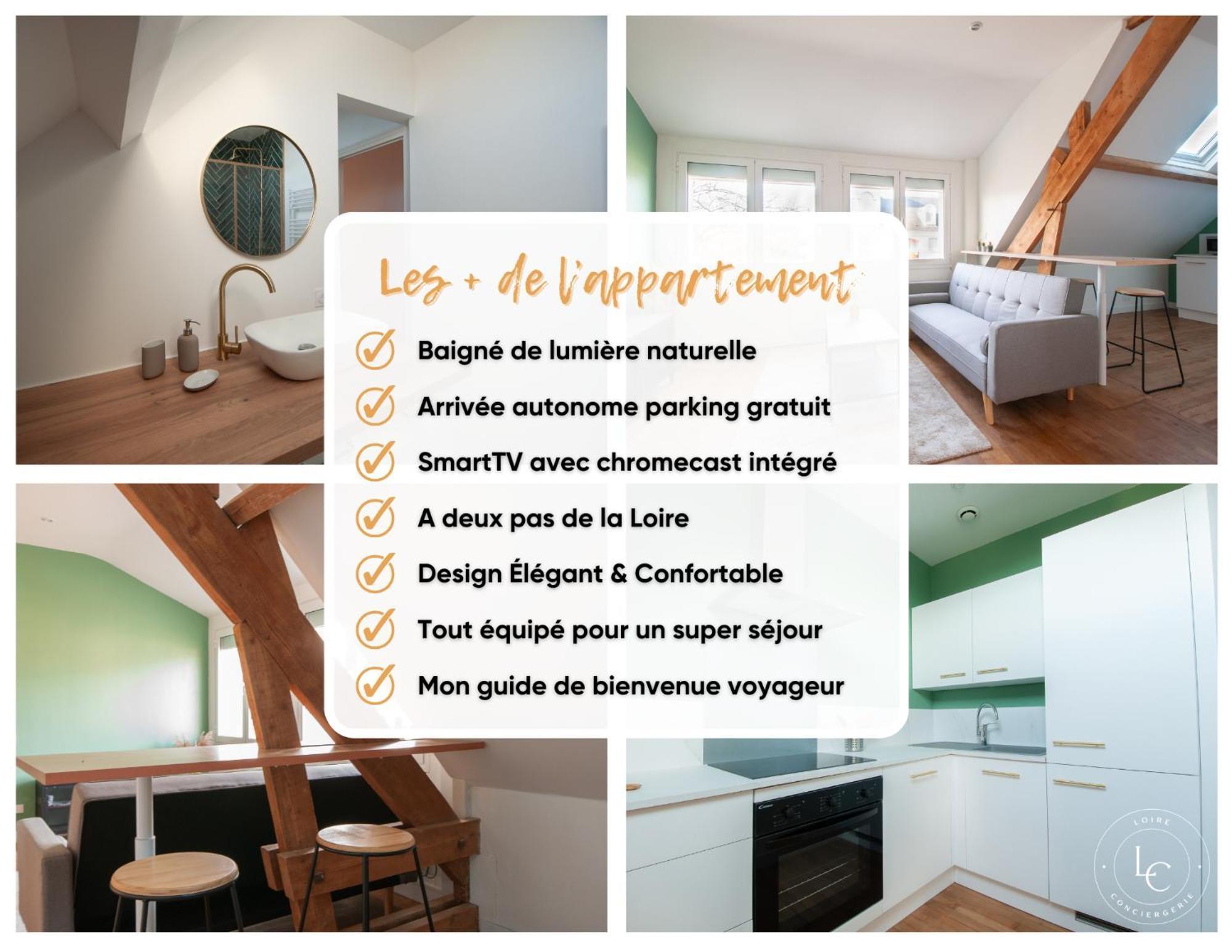 Lumineux T3 A Deux Pas Du Centre Et De La Loire - 70 M2 Appartement